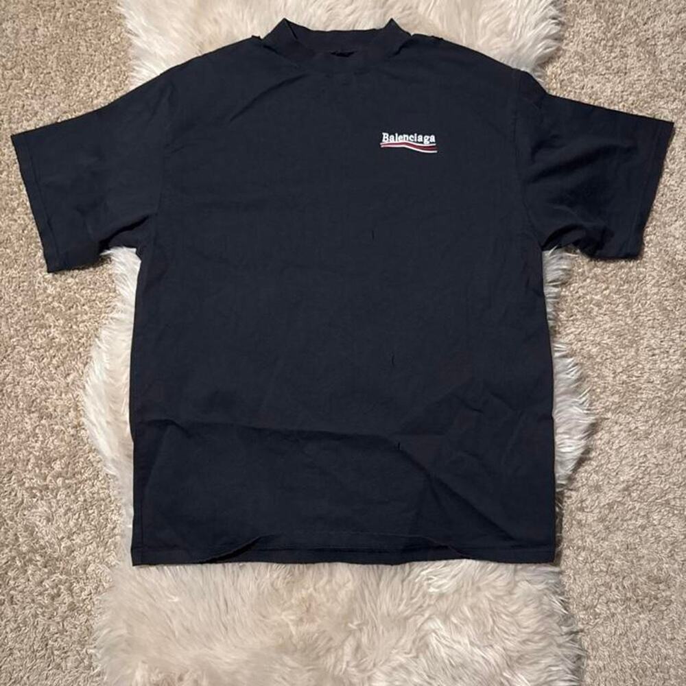 Balenciaga stitch political campaign logo
